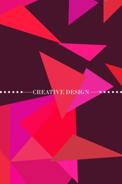 Soyut geometrik arka plan çokgenler, vektör, crystal afişler, posterler ile renkli.