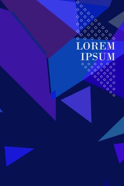 Soyut geometrik arka plan çokgenler, vektör, crystal afişler, posterler ile renkli.