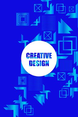 Parlak soyut degrade vektör iş deneyimi, iş broşürü kapak tasarımı