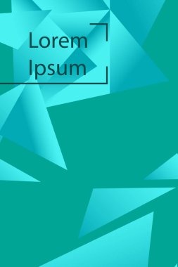 Poligonal soyut resim. Crystal afişler, posterler, geometrik arka planlar.