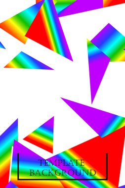 Poligonal soyut resim. Crystal afişler, posterler, geometrik arka planlar.