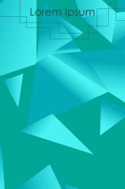 Poligonal soyut resim. Crystal afişler, posterler, geometrik arka planlar.