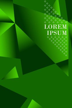 Poligonal soyut resim. Crystal afişler, posterler, geometrik arka planlar.