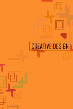 Modern soyut geometrik arkaplan vektörü, broşür kapağı tasarımı