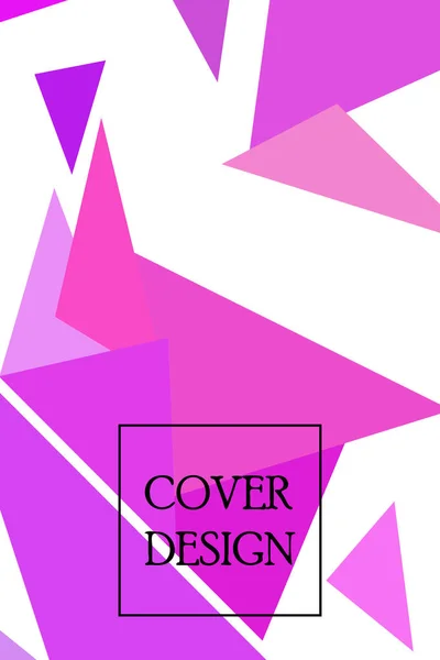 Abstract Colored Geometric Background Polygons Vector Crystal Banners Posters — Stock Vector