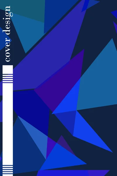 다각형 크리스탈 포스터와 기하학적 — 스톡 벡터