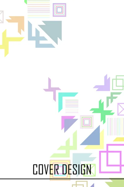 Vector Fondo Geométrico Abstracto Moderno Diseño Portada Folleto — Vector de stock