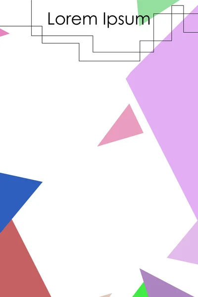 Fundo Geométrico Colorido Abstrato Com Polígonos Vetor Banners Cristal Cartazes —  Vetores de Stock