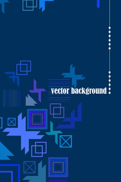 Vector Modern Abstract Geometric Background Brochure Cover Design — Stock Vector