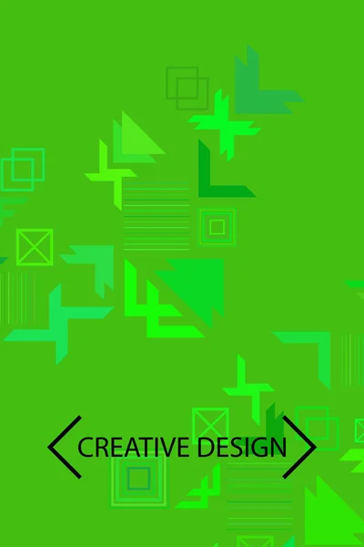 Vector Fondo Geométrico Abstracto Moderno Diseño Portada Folleto — Vector de stock