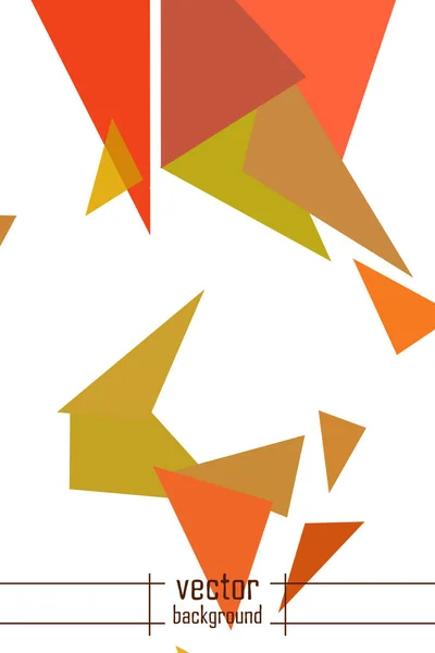 抽象彩色几何背景与多边形 水晶横幅 — 图库矢量图片