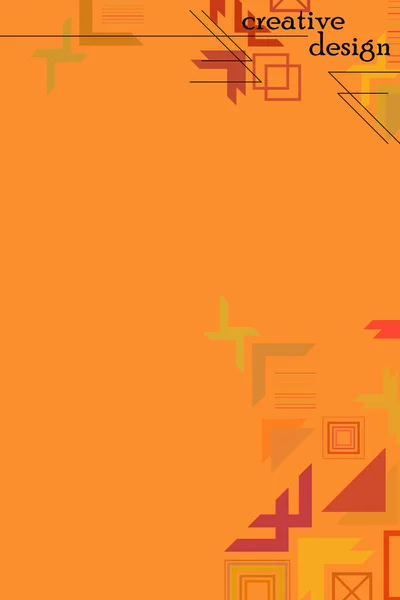 Vector Fondo Geométrico Abstracto Moderno Diseño Portada Folleto — Archivo Imágenes Vectoriales