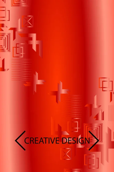明るい抽象的なグラデーション ベクトル ビジネスの背景 ビジネス パンフレット表紙デザイン — ストックベクタ