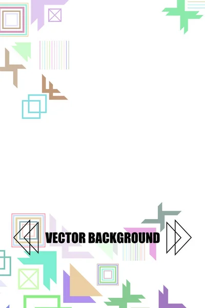 Vector Fondo Geométrico Abstracto Moderno Diseño Portada Folleto — Vector de stock