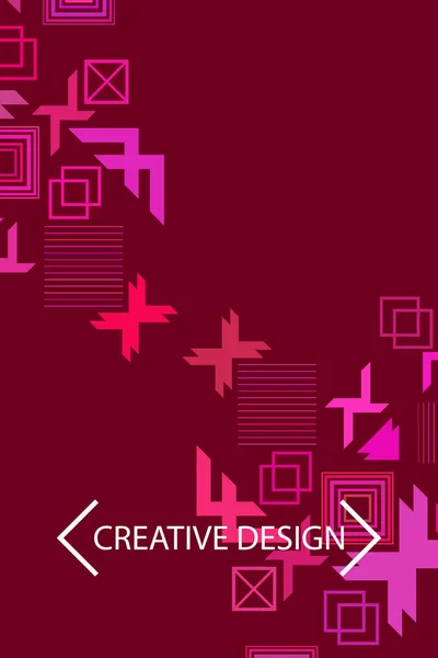 Vecteur Fond Géométrique Abstrait Moderne Conception Couverture Brochure — Image vectorielle