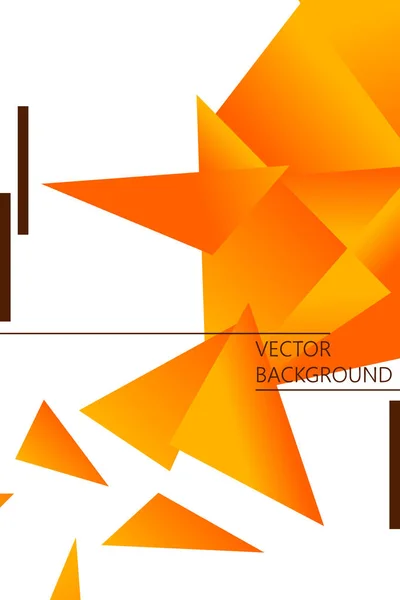 Polygonale Abstrakte Illustration Kristallbanner Poster Geometrische Hintergründe — Stockvektor