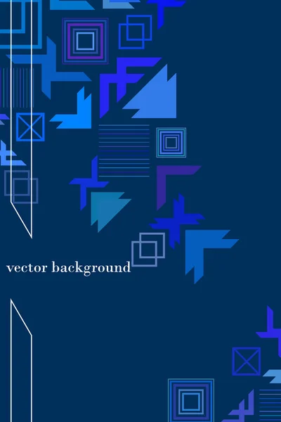 Vector Fondo Geométrico Abstracto Moderno Diseño Portada Folleto — Vector de stock