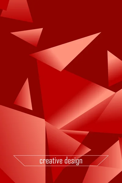 Illustration Abstraite Polygonale Bannières Cristal Affiches Décors Géométriques — Image vectorielle