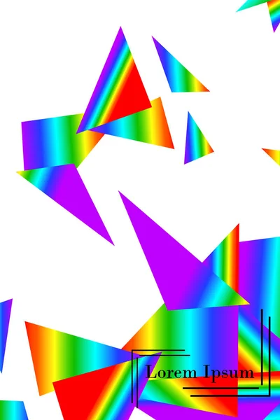 多边形抽象例证 水晶横幅 几何背景 — 图库矢量图片