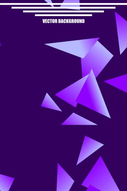 Poligonal soyut resim. Crystal afişler, posterler, geometrik arka planlar.