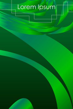 Modern soyut geometrik arkaplan vektörü, broşür kapağı tasarımı