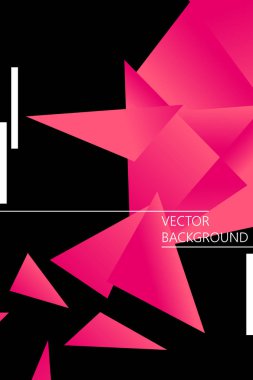 Poligonal soyut resim. Crystal afişler, posterler, geometrik arka planlar.