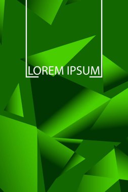 Poligonal soyut resim. Crystal afişler, posterler, geometrik arka planlar.