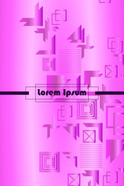 Parlak soyut degrade vektör iş deneyimi, iş broşürü kapak tasarımı