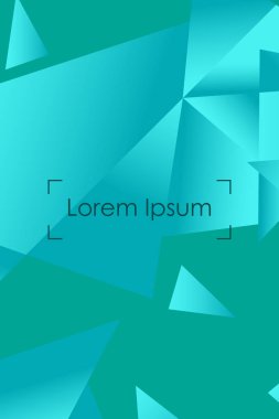 Poligonal soyut resim. Crystal afişler, posterler, geometrik arka planlar.