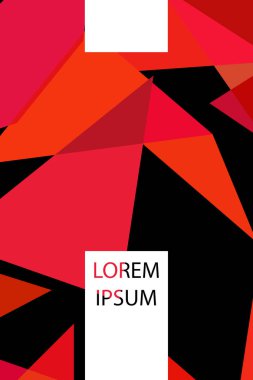 Soyut geometrik arka plan çokgenler, vektör, crystal afişler, posterler ile renkli.