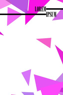 Soyut geometrik arka plan çokgenler, vektör, crystal afişler, posterler ile renkli.