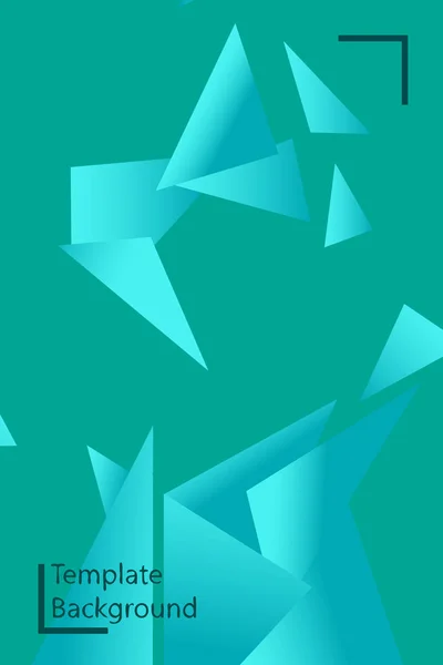 Polygonální Abstraktní Ilustrace Crystal Bannery Plakáty Geometrické Pozadí — Stockový vektor