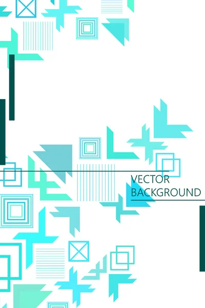 Vector Modern Abstract Geometric Background Brochure Cover Design — Stock Vector