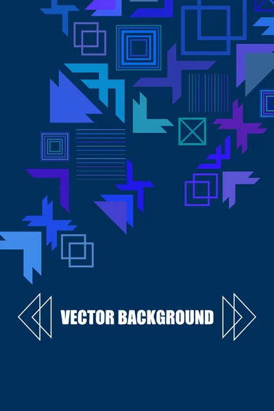 Vector Fondo Geométrico Abstracto Moderno Diseño Portada Folleto — Archivo Imágenes Vectoriales