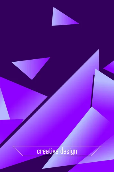 Polygonální Abstraktní Ilustrace Crystal Bannery Plakáty Geometrické Pozadí — Stockový vektor