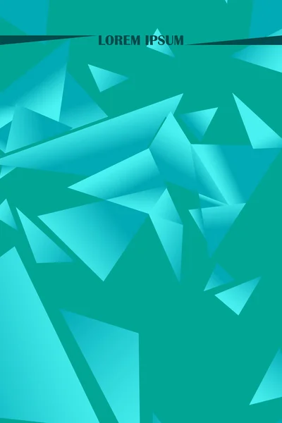 Polygonal Abstrakt Illustration Crystal Banderoller Affischer Geometriska Bakgrunder — Stock vektor