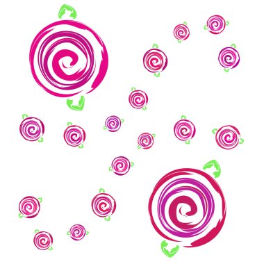 Sevgililer günü, gül, çiçek, tebrik kartı, vektör arka plan