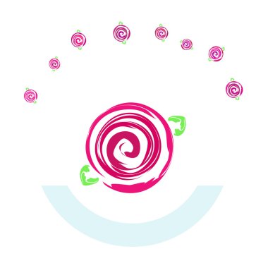 Sevgililer günü, gül, çiçek, tebrik kartı, vektör arka plan