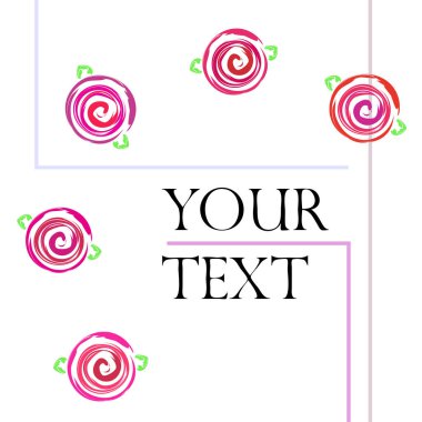 Sevgililer günü, gül, çiçek, tebrik kartı, vektör arka plan