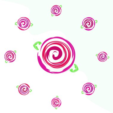 Sevgililer günü, gül, çiçek, tebrik kartı, vektör arka plan