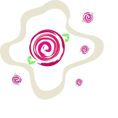 Sevgililer günü, gül, çiçek, tebrik kartı, vektör arka plan