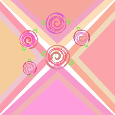 Sevgililer günü, gül, çiçek, tebrik kartı, vektör arka plan