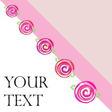 Sevgililer günü, gül, çiçek, tebrik kartı, vektör arka plan