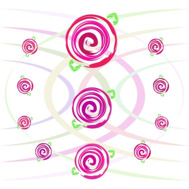 Sevgililer günü, gül, çiçek, tebrik kartı, vektör arka plan