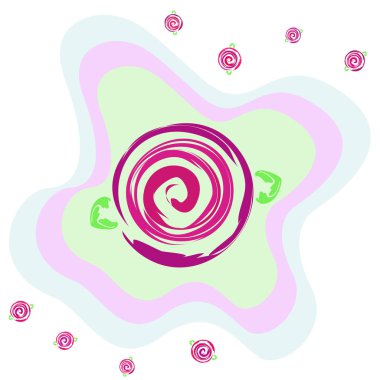 Sevgililer günü, gül, çiçek, tebrik kartı, vektör arka plan