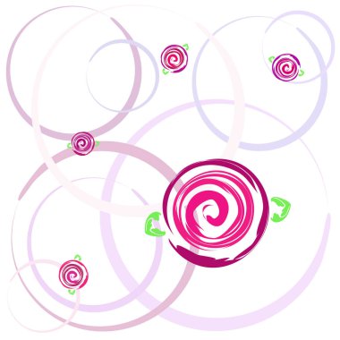 Sevgililer günü, gül, çiçek, tebrik kartı, vektör arka plan