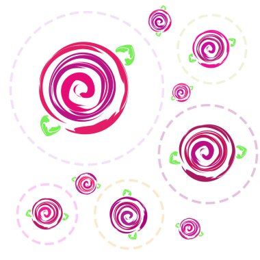 Sevgililer günü, gül, çiçek, tebrik kartı, vektör arka plan