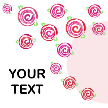 Sevgililer günü, gül, çiçek, tebrik kartı, vektör arka plan