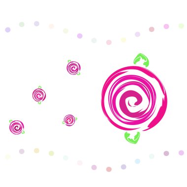 Sevgililer günü, gül, çiçek, tebrik kartı, vektör arka plan