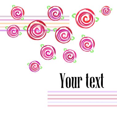 Sevgililer günü, gül, çiçek, tebrik kartı, vektör arka plan